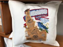 Idaho State Pillow With Feather Insert - thumbnail 1