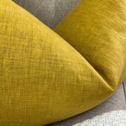 "Cotton Blend Cushion Cover, Lumbar Pillow Cover 12"" X 20" - thumbnail 2
