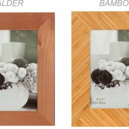 Personalized Mountains & Clouds Photo Frame - Engraved Wood Outdoors Picture Travel Frame, Vacation - thumbnail 2