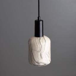 Osier Marbled Ceramic Pendant Light 4.5'' Ip20 - thumbnail 3