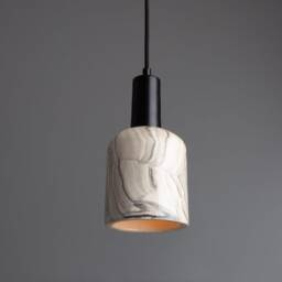 Osier Marbled Ceramic Pendant Light 4.5'' Ip20 - thumbnail 2
