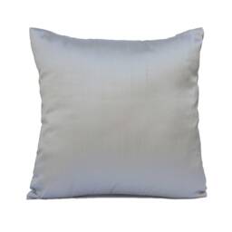 Light Silver Pillow, Decorative Throw Pillow Cover, Cushion Covers, Pillowcase, Accent Toss Home Decor, Silk Modern - thumbnail 1