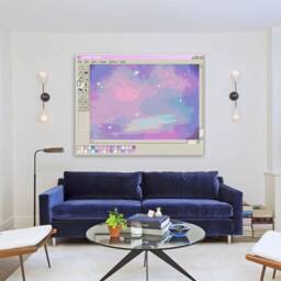 ?????????????????? ??????????????? - Ms Paint Microsoft Windows 95 Vaporwave Aesthetic Room Decor Wall Art Canvas Digital Print Home Interior Design Art-Work - thumbnail 2