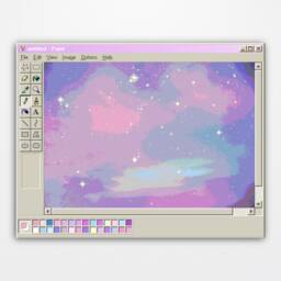 ?????????????????? ??????????????? - Ms Paint Microsoft Windows 95 Vaporwave Aesthetic Room Decor Wall Art Canvas Digital Print Home Interior Design Art-Work - thumbnail 3