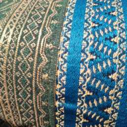Bolster Pillow Cover I Golden Accents Boho Yoga - 8 X 40 in Custom Size Available Body Case Throw - thumbnail 4