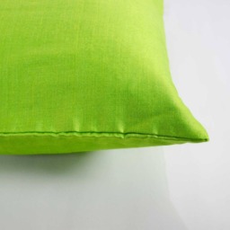 Apple Green Raw Silk Pillow Cover - Dupioni Cushion - thumbnail 2
