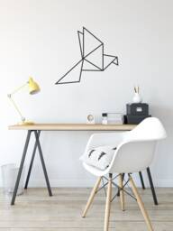 Origami Bird Wall Decal Nursery Decor, Minimalist Sticker #282 - thumbnail 1