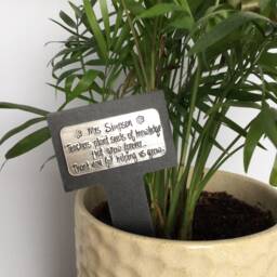 Thank You Plant Gift Marker Slate Label Tag By Little Jenny Wren