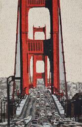 Mosaic Mural - San Francisco Golden Gate Bridge - thumbnail 1