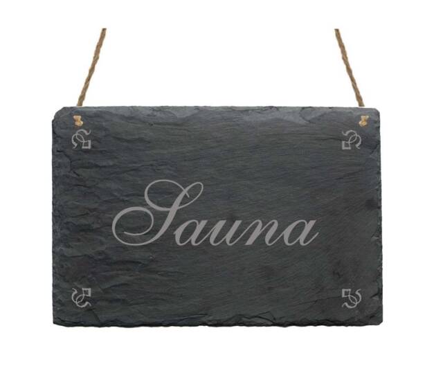 Weatherproof Slate Board ?? Sauna ?? Slate Sign Door Decoration Wall Wellness Spa Beauty Hotel Sweat Room
