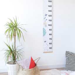 Children's Meter, Textile Meter For Children, Decoration Geometric Design, Scandinavian Style With Wood - thumbnail 2