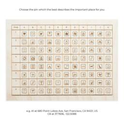 Wooden City Map With Epoxy Personalized Wall Art - thumbnail 4