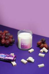 Hii-Chew Grape Candy Candle - Asian Inspired Scented Japanese Soy Wax Boba Gift - thumbnail 1