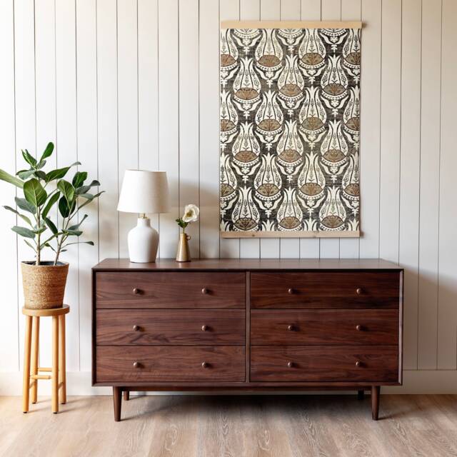 Tulip Textile Canvas Art Modern Floral Tapestry - 476 - image 1