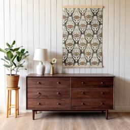 Tulip Textile Canvas Art Modern Floral Tapestry - 476