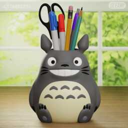 Totoro Planter - Cute Pen Holder, Anime Desk Container, Succulent Pot, Decoration Gift For Fans - thumbnail 2