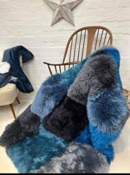 Bespoke Large Area Rug , Bespoke Sizes Sheepskin . Luxe Made To Measure - thumbnail 1