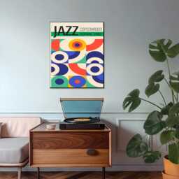 Jazz Festival Art Print, Poster, San Sebastian Wall Decor, Art, Music Abstract Print - thumbnail 2