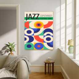 Jazz Festival Art Print, Poster, San Sebastian Wall Decor, Art, Music Abstract Print - thumbnail 3