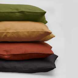Softened Linen Pillowcase, Pillow Cover, Cases Available in 40 Colours, Covers 36 Sizes - thumbnail 3