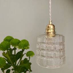 Vintage Glass Globe Pendant Light - thumbnail 3