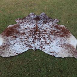 Genuine Cowhide Rugs Brown & White Cow Hide Speckled Skin Rug For Upholstery Handmade Area Brazilian Home Decor - thumbnail 3