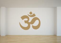 Ohm Wall Decal - Art -Ohm Sign Symbol Yoga Vinyl Meditation -Meditation - thumbnail 1