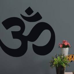 Ohm Wall Decal - Art -Ohm Sign Symbol Yoga Vinyl Meditation -Meditation - thumbnail 2