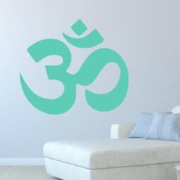 Ohm Wall Decal - Art -Ohm Sign Symbol Yoga Vinyl Meditation -Meditation - thumbnail 3