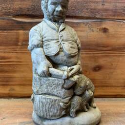 Stone Garden Black Smith Metal Worker Figure Victorian Tradesman Statue Ornament - thumbnail 2