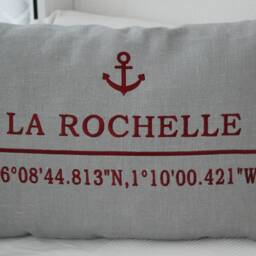 Coordinate Cushion Embroidered With Anchor - thumbnail 2