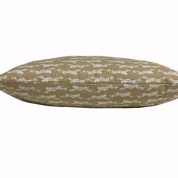 Schumacher Leaping Leopards Sand Double Sided Cushion Cover Pillow - thumbnail 2