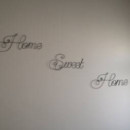 Home Sweet Home, Welcome, Word Wire Recuit, Phrase Wall, Writing, Quote, Door Plate, Entrance Decoration, Wall Decoration - thumbnail 3