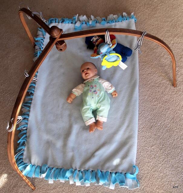 Wood Veneer Baby Gym, Babygym, Play Frame, Wooden Activity, Folding Gym - image 1