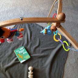 Wood Veneer Baby Gym, Babygym, Play Frame, Wooden Activity, Folding Gym - thumbnail 3