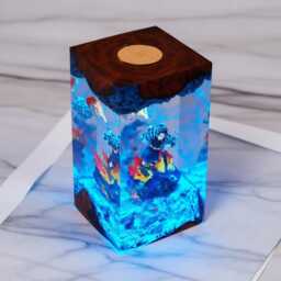 Premium Flame Warrior Resin Lamp - Anime-Inspired Led Night Light - Handcrafted Demon Fight Otaku Room Decor & Collector Gift - thumbnail 3