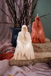 Grim Reaper Candle Spooky Halloween Soy & Beeswax Decor - thumbnail 1
