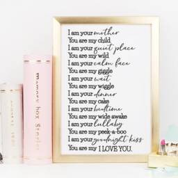 I Am Your Mother Nursery Wall Decor, Digital Quotes & Sayings, Modern Prints, Printable Art - thumbnail 3