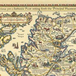 Illustrated Map Of Scotland - Reproduction Pratts High Test Plan Scotland, Vintage Scottish Poster, Gift - thumbnail 3