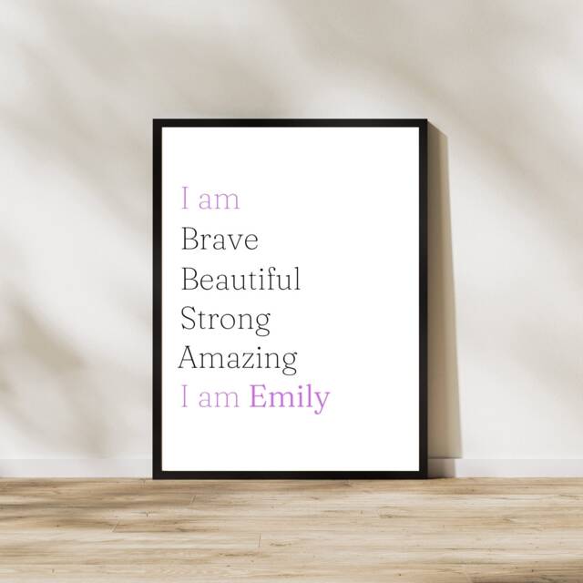 Custom Quote Print Personalized Inspirational Wall Art - image 1