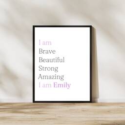 Custom Quote Print Personalized Inspirational Wall Art - thumbnail 1