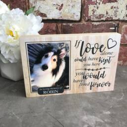 Dog Memorial Gift, Memorial, Pet Frame, Plaque, Photo Picture Cat - thumbnail 4