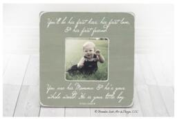 Mothers Day Gift For Mom Mommy Mother Personalized Picture Frame, Frame, From Son, Expecting Gift, Of Boy Boys - thumbnail 1