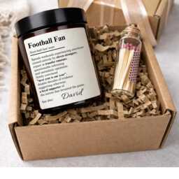 Personalised Football Fan Candle- Funny Supporter Definition Gift - Birthday Christmas For Dad Brother Husband - thumbnail 4