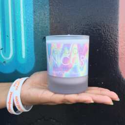 Sale Eau De Unicorn 8 Oz. Tumbler Magic Rainbow Tears Glitter Hamptons Handpoured Limited Edition 100% Soy Candle Hand Poured - thumbnail 1