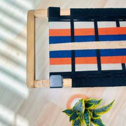 Hand-Woven Entryway Bench Mcm Style End Of Bed & Mudroom Seating - Custom-Made, Multiple Sizes - thumbnail 3