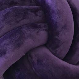 Purple Knot Cushion, Ball Pillow, Scandinavian Decorative Cute Monkey Fist Knot, Minimalist Decor - thumbnail 2