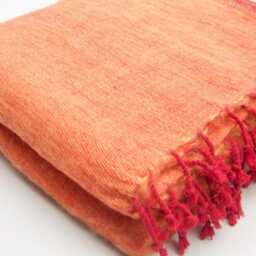 Yak Wool Blanket Throws Large Travel Shawl Handwoven Meditation Wrap - thumbnail 2