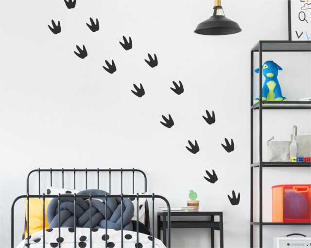Dinosaur Footprint Wall Decals Kids Room Dino Decor - image 1
