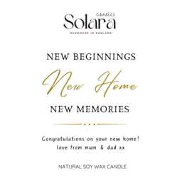 New Home Soy Candle Gift Set, Personalized Housewarming Keepsake - thumbnail 2